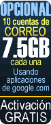 Cuentas de correo con su dominio usando Google Apps